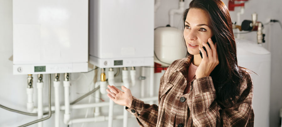 Boiler Repair Homeowner Calling About Boiler Issue